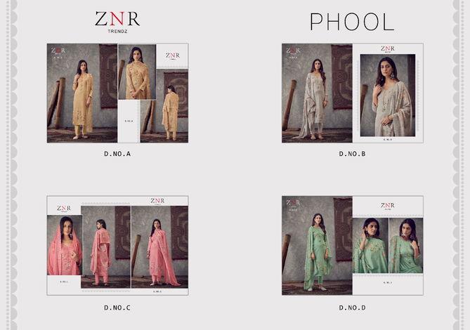 Znr Phool Jam Cotton Fancy Festive Wear Designer Salwar Suits Collection